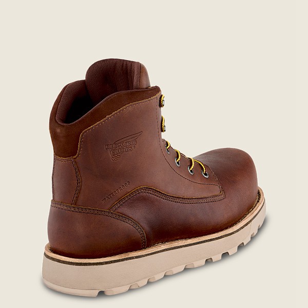 Safety Støvler Herre - Red Wing Traction Tred Lite - 6-Inch Waterproof Toe - Brune - DECSFH-892